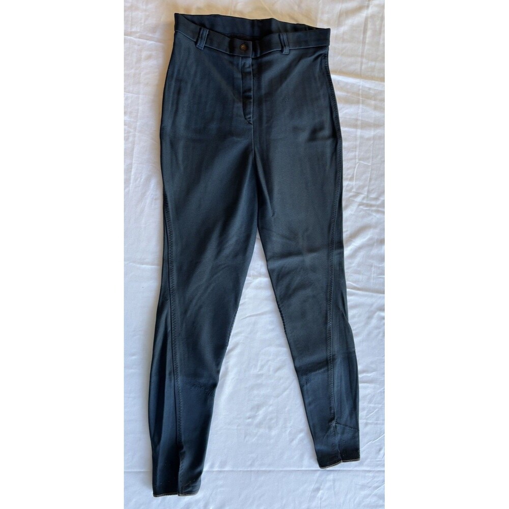 Devon-Aire Signature Classic Knee-Patch Breech Riding Show Pants Blue Size 28 L